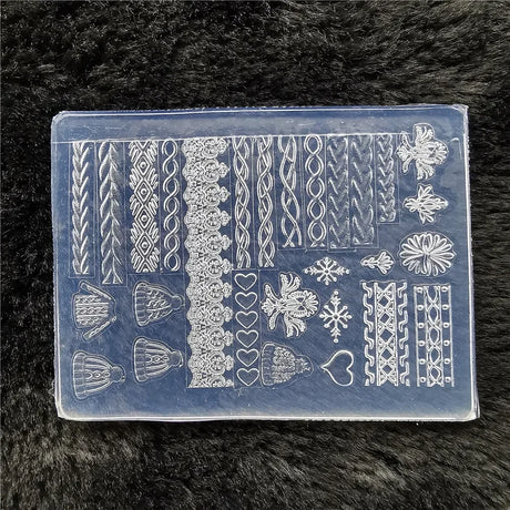 1pc Butterfly Sweater Snowflake 3D Acrylic Mold Photo Frame Silicone Nail Art Nails DIY Nail Art Templates Nails Mold