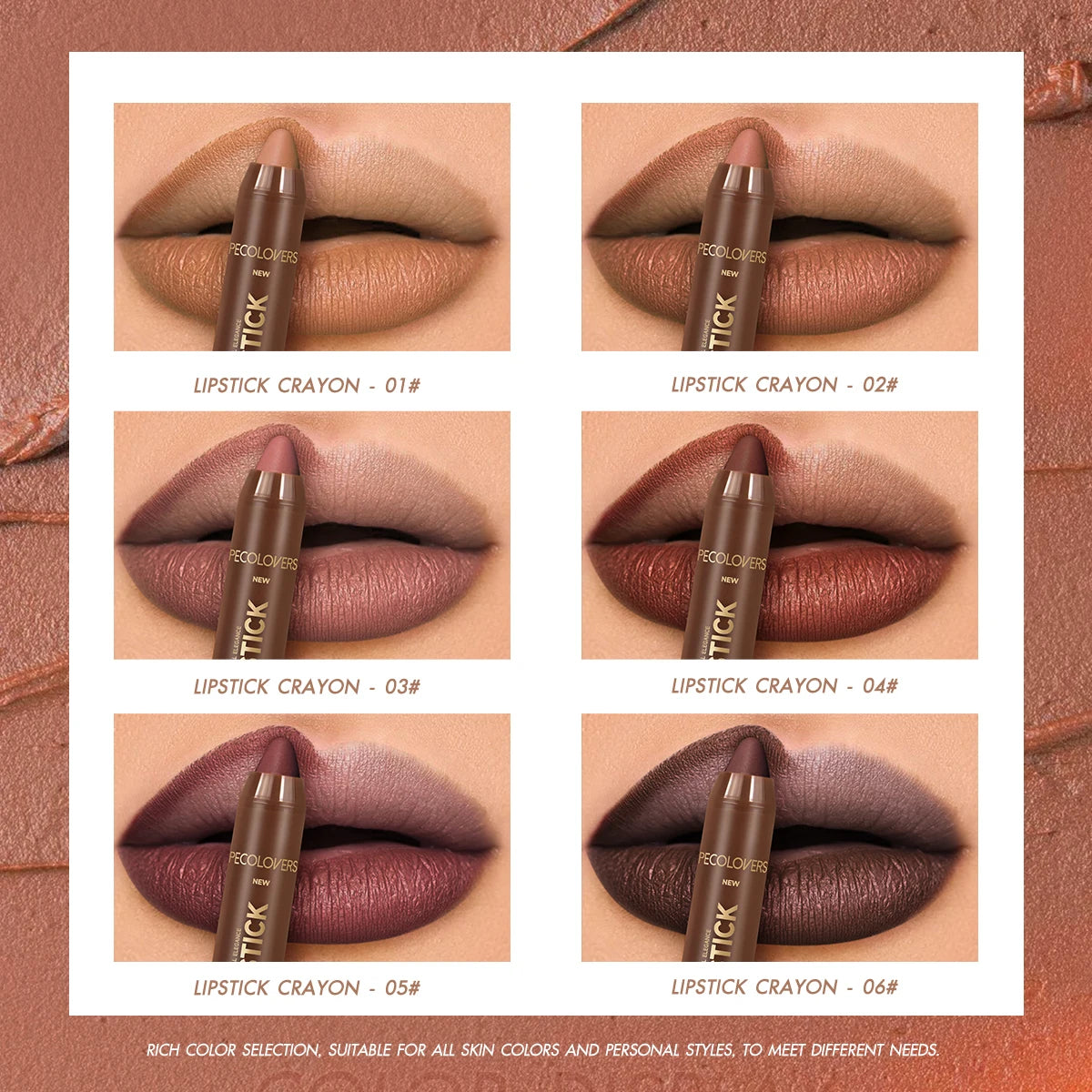 Fine Tip Lip Liner Pen Soft Mist Matte Lip Crayon Sexy Brown Red Lipstick Pencil Lip Contouring Lipliner Outline Tint Cosmetic