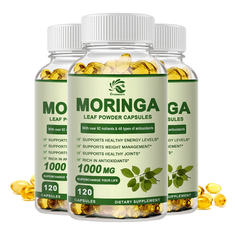 Moringa Extract Capsule Anti Stress Improve Sleep Enhance immunity Antioxidant - 60/120 Capsules