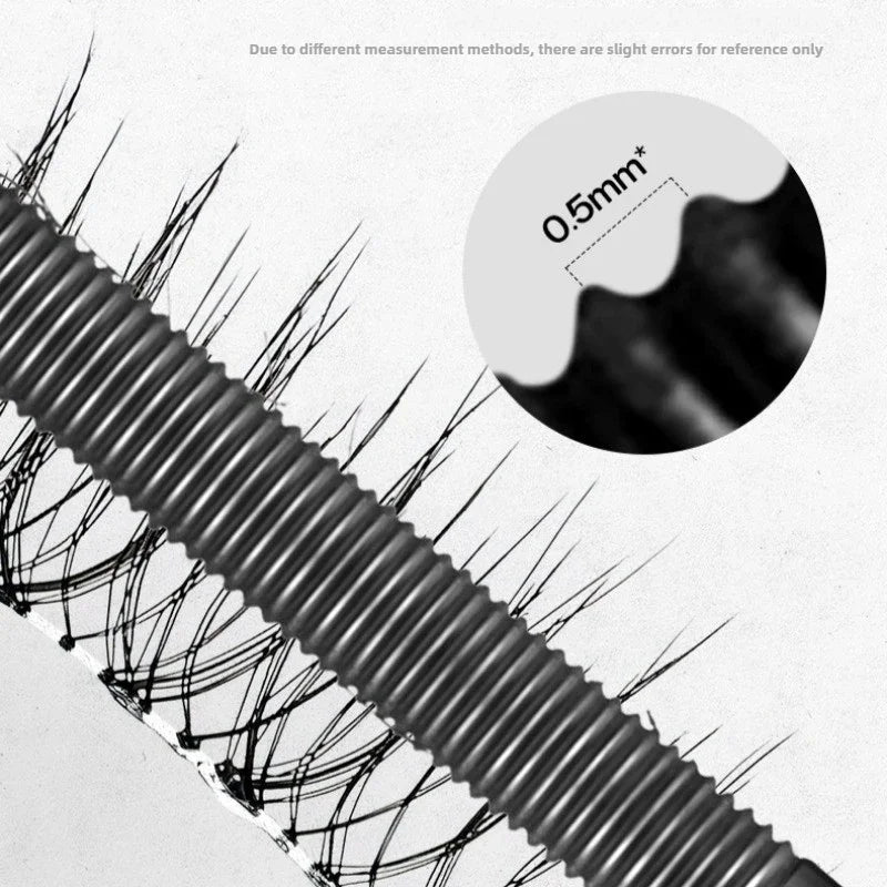 Metal Iron Lashes Mascara Waterproof Silk Fiber Mascara Black Long Curling Eyelash Extensions Non-clumping Eyes Makeup Cosmetics