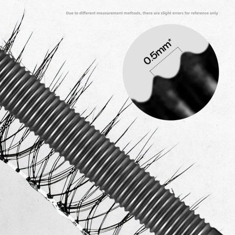 Metal Iron Lashes Mascara Waterproof Silk Fiber Mascara Black Long Curling Eyelash Extensions Non-clumping Eyes Makeup Cosmetics