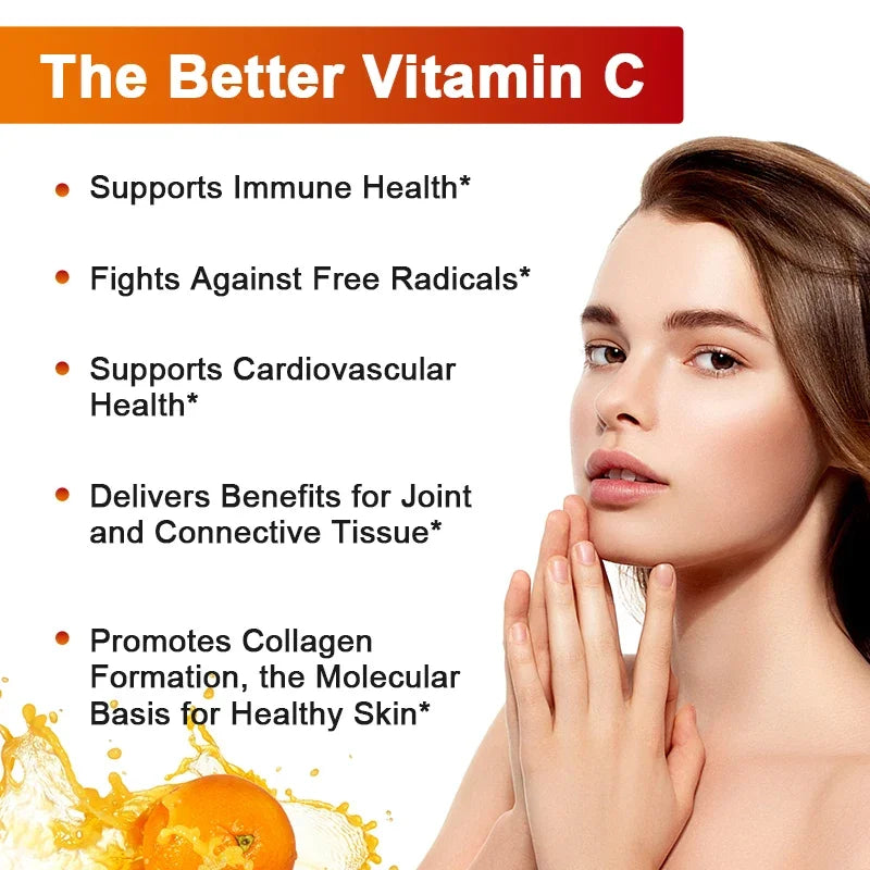 Vitamin C 1500mg with Zinc 20mg, 120 Capsules, Overall Health Vitamin Dietary Supplement, Non-GMO & Gluten-Free Vegetarian
