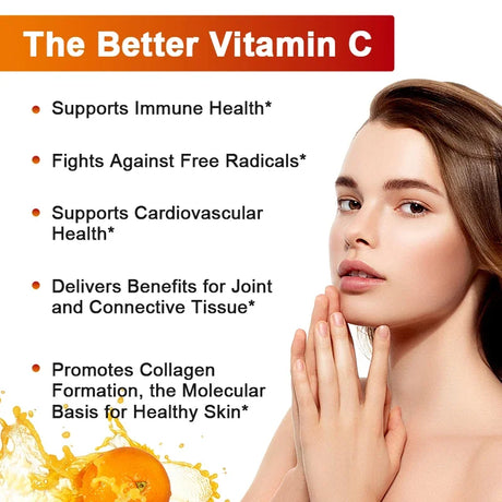 Vitamin C 1500mg with Zinc 20mg, 120 Capsules, Overall Health Vitamin Dietary Supplement, Non-GMO & Gluten-Free Vegetarian