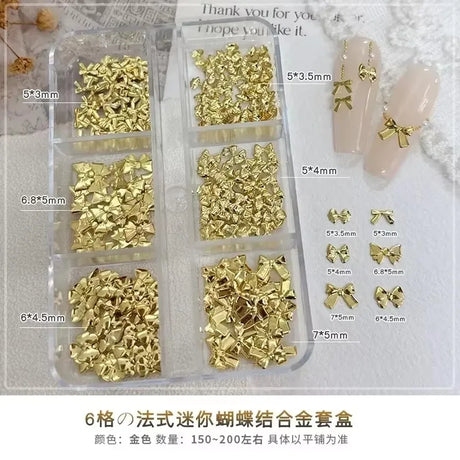 Conch Shell Coconut Tree Mermaid Tail Star Butterfly Heart Rhinestone Bowknot Christmas Snowflake Nail Art Accessory Decorations