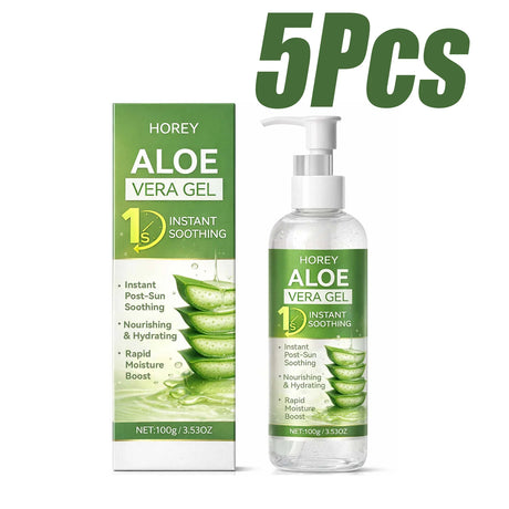 Aloe Vera Gel Instant Soothing After-Sun Moisturizing Hydrating For Face & Body Refreshing Hydrates Dry Skin with Aloe Water