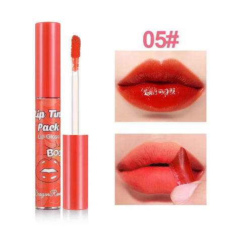 Peel-off Lip Gloss Waterproof Long Lasting Non-Stick Cup Beauty Red Lipstick Matte Rose Tear-off Liquid Tattoo Lip Stain Make Up