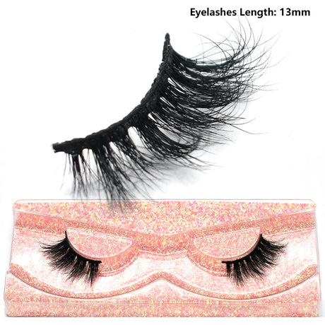 Half Lashes Short Mink Eyelashes Fluffy Soft False Eyelashes Wispy Cross Strip Eye Lashes Natural Mink Eyelash Extension Makeup