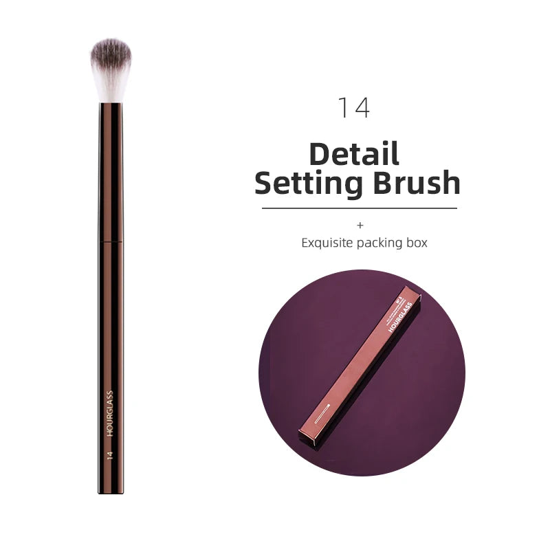 Hourglass Makeup Brush All Kinds Eyeshadow Foundation Concealer Powder Bronzer Blusher Eyeliner Retractable Professional Brushes