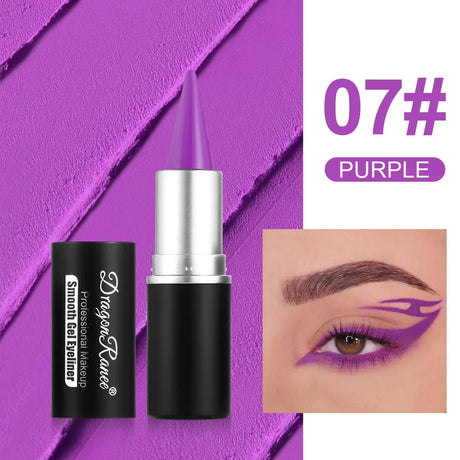 Matte Eyeliner Pencil Black White Blue Green Cream Waterproof