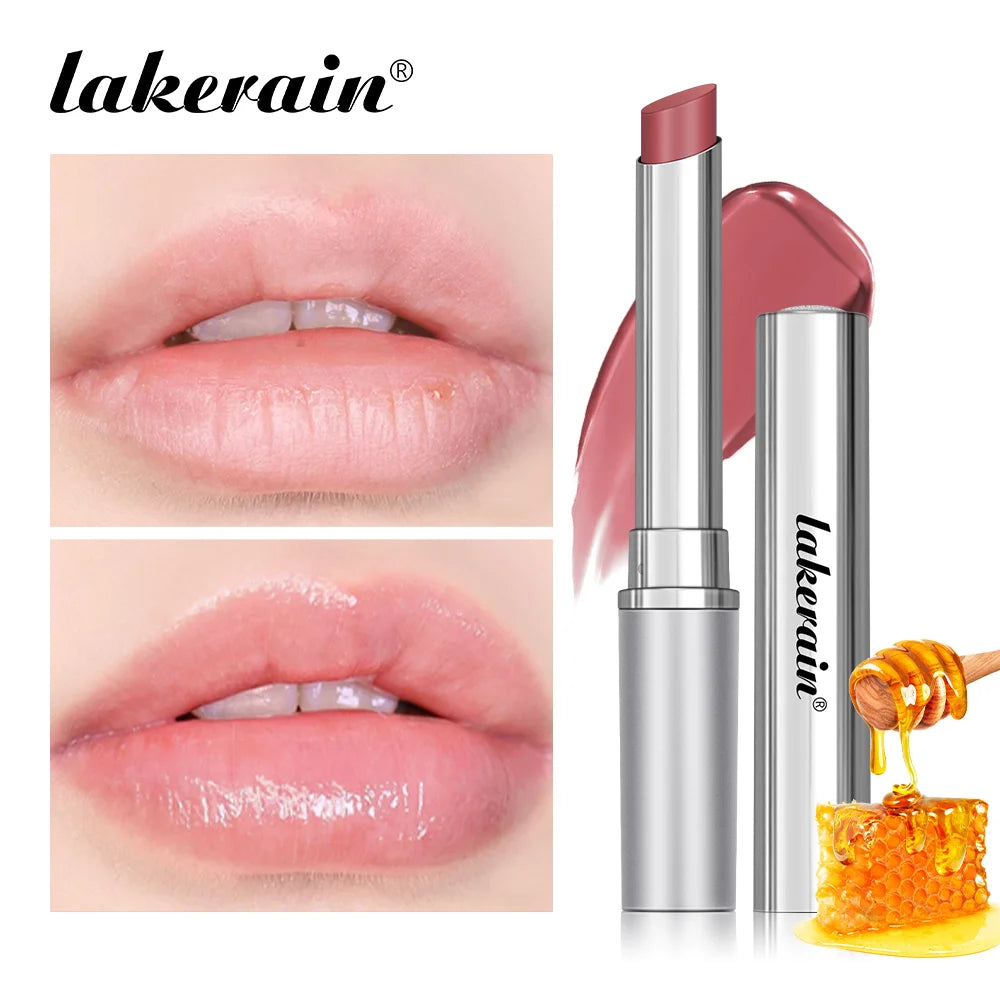 Lakerain Nearly Lipstick Lip Balm Natural Color Creamy Texture Long Lasting Moisturizing Nourishing Lip Care Gloss Cosmetic
