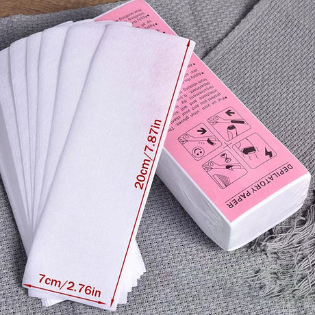 10/50/80/100Pcs Wax Paper Professional Hair Removal Waxing Strips Non-woven Fabric Waxing Papers Depilatory Beauty Tool Removal