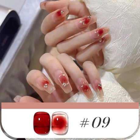 MIANEL 10ML Pure Desire Blush Jelly Gel Nail Polish 2026 New Ice Clear Nude Clear Nail Polish Pink Nails 1-9pcs