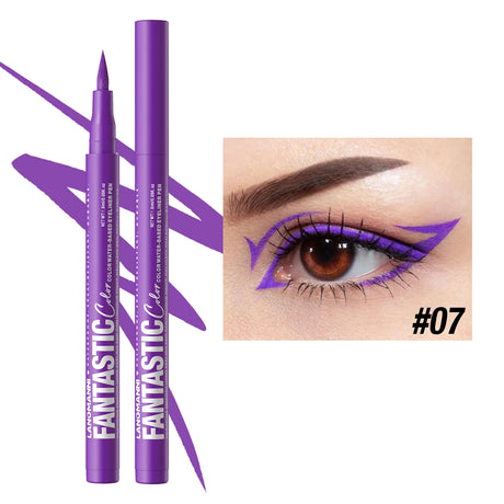 Waterproof Eyeliner Long Lasting Pencil Colourful Pigment Blue