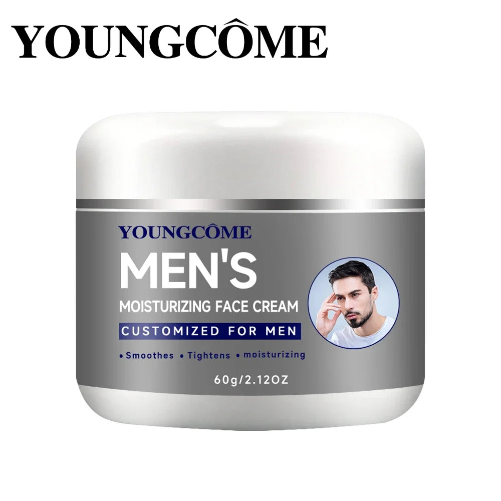 Men's Moisturizing Collagen cream with retinol and vitamins, refreshing and hydrating, improves skin elasticity, day and night