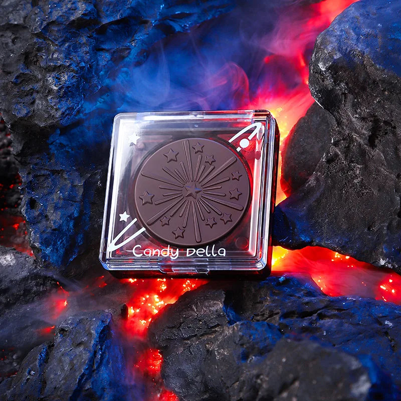 Candy Bella Black Blush & Fuwa Contour Powder - Soft Matte, Face-Focus Brightening, Shading & Blurring, Includes Peach (Multi-Pu