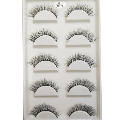 New 28 Style 5 Pairs Natural Mink False Eyelashes Makeup Eyelash Extension Fake Eye Lashes Faux Cils Make Up Beauty Cilios