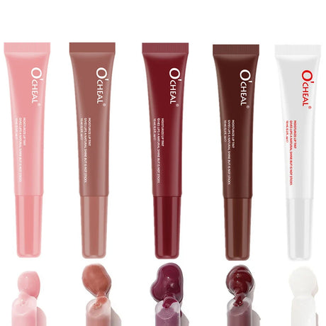 Water Glow Plump Lip Color Liquid Lip Gloss - Cream Moisturizing Non-greasy Lip Oil Gel Lip Care Balm Hydrating Shine