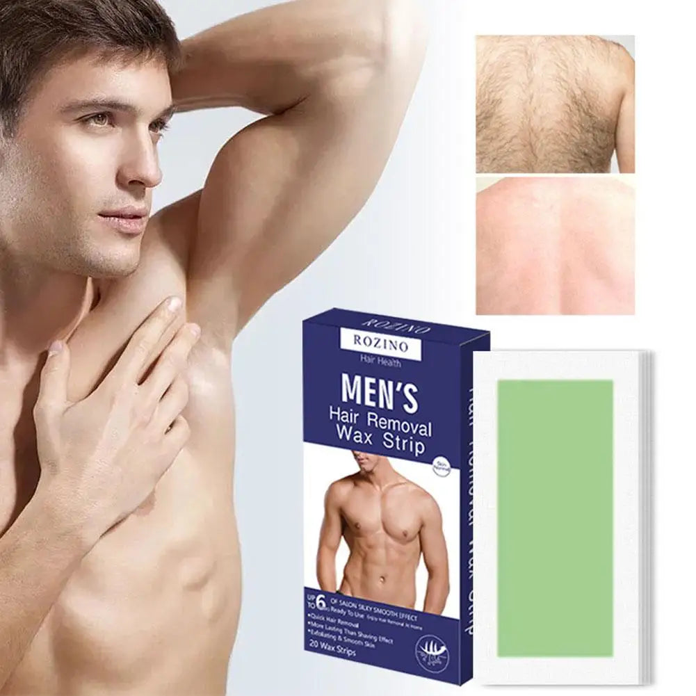 20stick Professional Hair Removal Wax Strips For Summer Depilation Double Sided Cold Wax Paper For Leg Body Face Useful G5Z3