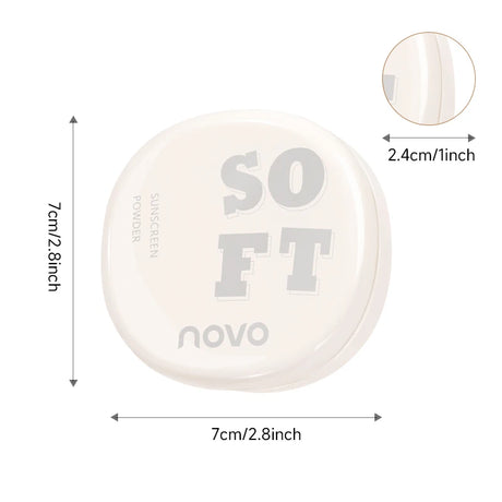 SPF30+Sunscreen Setting Powder - 24-Hour Oil Control, Long-Lasting Concealer, Waterproof, Sweat-Proof, Vitamin E