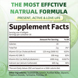 BEWORTH Vitamin D3K2 Calcium Capsules Support Immune Heart，Muscle & Bone Health Help Optimize Calcium Absorption & Distribution