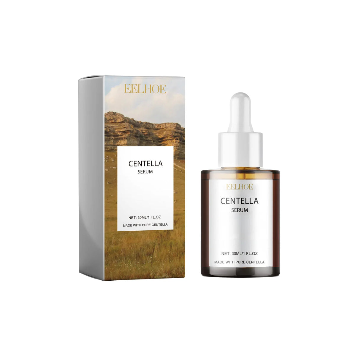 EELHOE Centella Asiatica Serum Tighten Skin Soothing Smooth Improve Dryness Deep Hydration Face Care Moisturizing Facial Serum