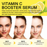 30ML Vitamin C Face Serum Deep Moisturizing Enhance Smoothness Shrink Pores Improve Skin Texture Boosts Skin Elasticity Glowing Facial Serum