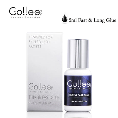 Gollee 0.5s Fast Dry Lash Adhesive Long Lasting 6-8 Weeks Eyelashes Glue for Eyelash Extensions No Irritation Glue Makeup Tools