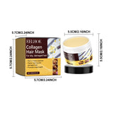 EELHOE Collagen Hair Mask Reduce Dryness Nourishing Repair Damaged Hair Restore Hair Shine Anti-frizzing Smooth Hair Care Mask