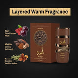 Unisex Woody Amber Eau De Parfum 100ml Long Lasting 8H Bourbon Vanilla Perfume for Daily Work Dating Business Social Occasions