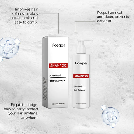 Hoegoa 100ml Repairing Hair Shampoo Nourish Scalp Wash Moisturizing Reduce Dandruff Oil Control Fluffy Hair Refreshing Shampoo