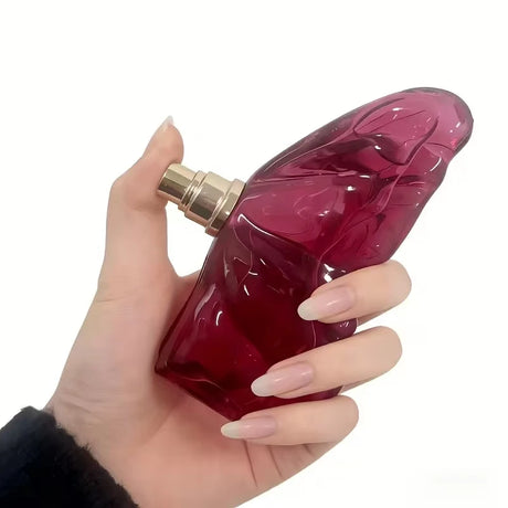 LA Bom. b.A 2.7oz female perfume, fresh flower and fruit fragrance, dragon fruit integration, unique butterfly design