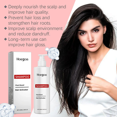 Hoegoa 100ml Repairing Hair Shampoo Nourish Scalp Wash Moisturizing Reduce Dandruff Oil Control Fluffy Hair Refreshing Shampoo