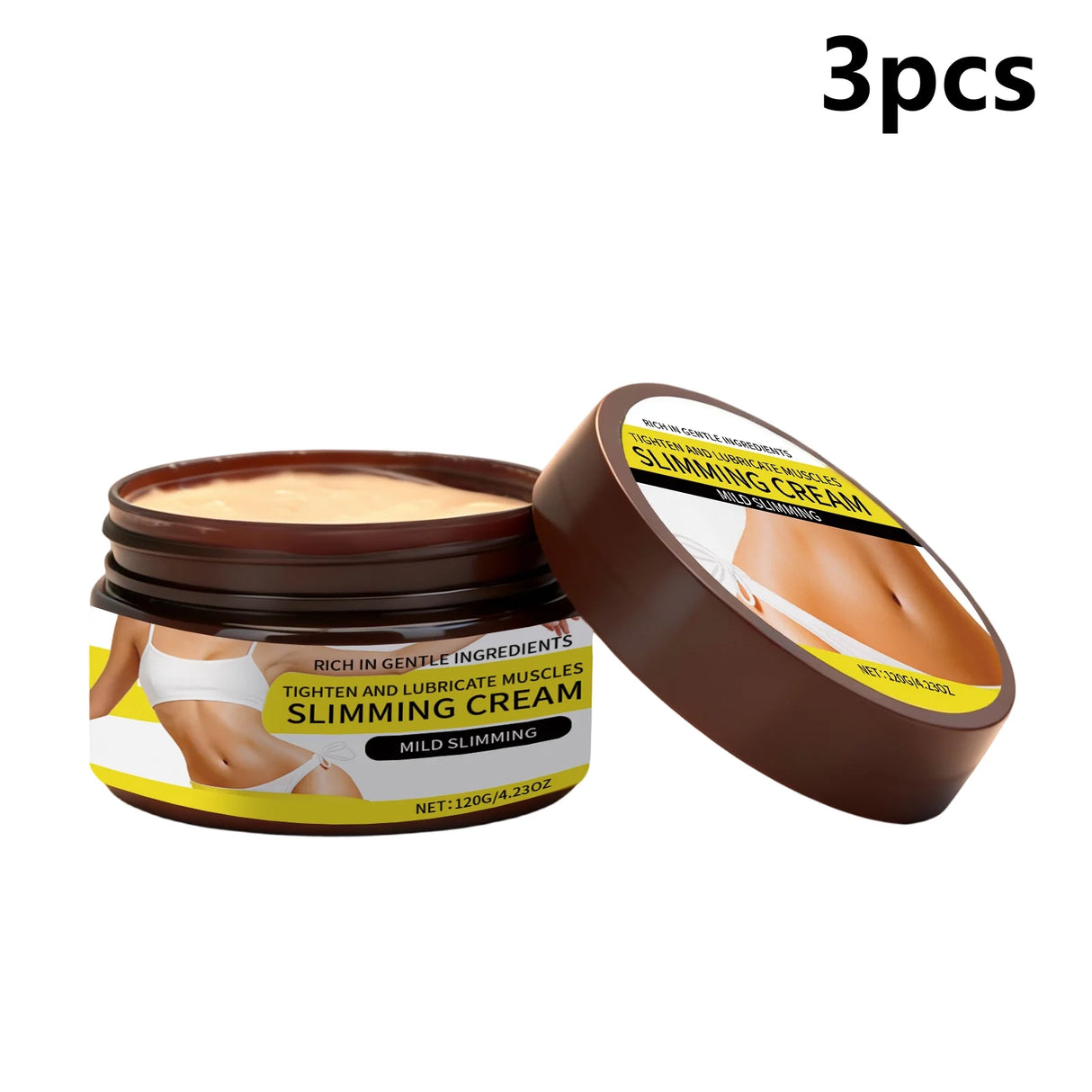 Anti Cellulite Cream for Body Massage Rose Oil Moisturizing Skin Firming Shaping Body Care Soft Fat Burning Slimming Cream 120g