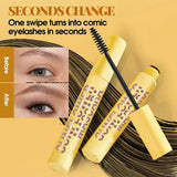 Slim Volume Mascara Black Waterproof Long-lasting Mascara Curls Up Long-Lasting Smudge-Proof Easy to Apply Unisex Eye Makeup