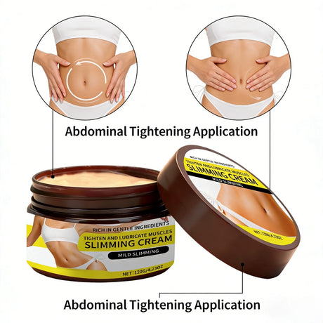 Anti Cellulite Cream for Body Massage Rose Oil Moisturizing Skin Firming Shaping Body Care Soft Fat Burning Slimming Cream 120g