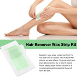 EELHOE Hair Removal Wax Strip Non-irritating Pore Shrink Improve Smoothness Smoothing Skin Peel Off Quick Hair Remove Strips