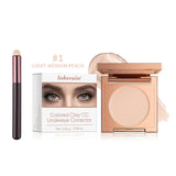 Eye Concealer Corrector Moisturizing Natural Foundation with Brush Cover Dark Circles Skin Neutralizing Under Eye Makeup