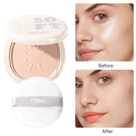 SPF30+Sunscreen Setting Powder - 24-Hour Oil Control, Long-Lasting Concealer, Waterproof, Sweat-Proof, Vitamin E
