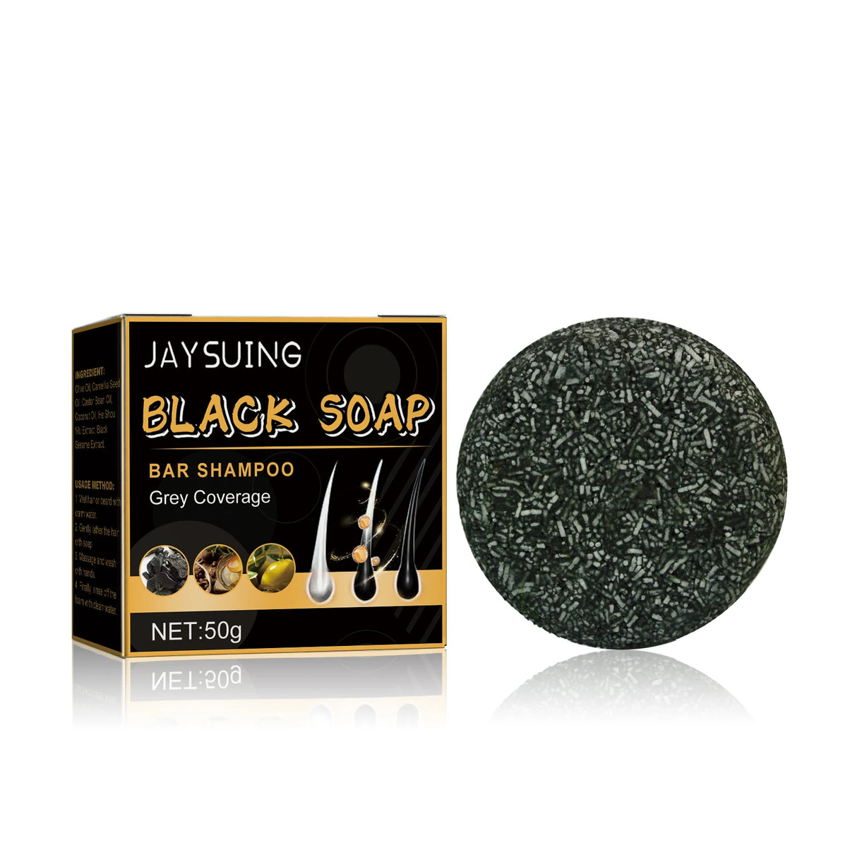 Jaysuing Hair Soap For Scalp Cleansing,Repair Damaged Hair Improve Hair Toughness and Promote Hair Growth Hair Shampoo Soap