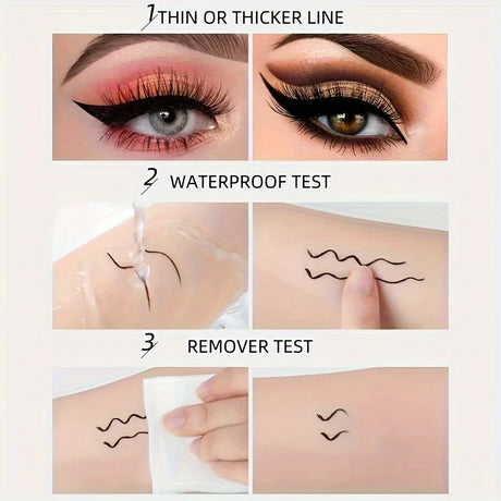 Black Waterproof, Sweat-Proof, And Smudge-Proof Eyeliner Creates