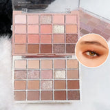 20-Color Multicolor Eyeshadow Palette Nude Earth Tones Tender And The Powder Is Not Flying Waterproof Long-Lasting Daily Makeup