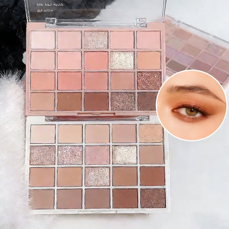20-Color Multicolor Eyeshadow Palette Nude Earth Tones Tender And The Powder Is Not Flying Waterproof Long-Lasting Daily Makeup