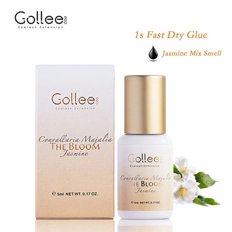 Gollee 0.5s Fast Dry Lash Adhesive Long Lasting 6-8 Weeks Eyelashes Glue for Eyelash Extensions No Irritation Glue Makeup Tools
