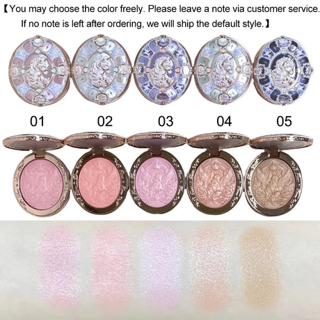 Flower Knows Knight Unicorn Makeup Gift Set Lipstick Blush Setting Powder Starlight Beauty Box Fairy Princess Luxury Cosmetics