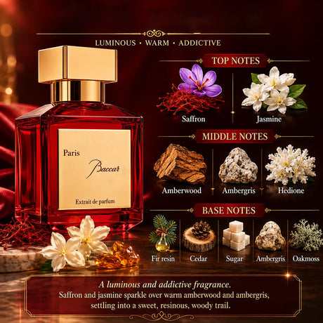 Luxury Amber Saffron Sweet Woody Perfume 70ml Long Lasting Fragrance for Men Women Unisex Gift