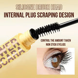 Slim Volume Mascara Black Waterproof Long-lasting Mascara Curls Up Long-Lasting Smudge-Proof Easy to Apply Unisex Eye Makeup