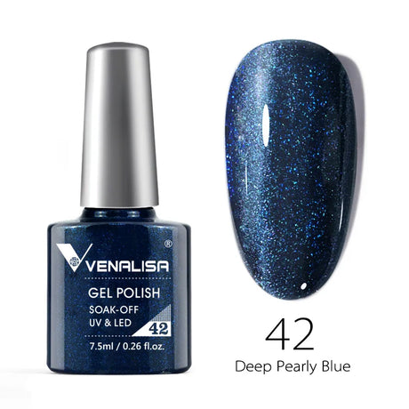 Venalisa 7.5ml Nail Gel Polish 60 Color Glitter Color Nail Varnish For Nail Art Manicure Top Coat Soak Off Enamel UV Gel Varnish