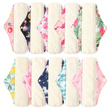 5pcs Set 4pcs Bamboo Reusable Sanitary Pads Washable Absorbent Cloth Menstrual Pads+1pc Bonus Free Mini Wet Bag