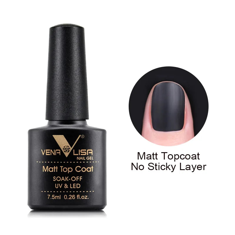 VIP5 Venalisa Nail Gel Polish Jelly Color HEMA/TPO FREE Nude Pink Semi Permanent Soak Off UVLED Gel Polish Sparkle Gel Varnish