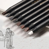 5PCS Haozhuang Eyebrow Pencil Brown Wholesale Cosmetic Pencil Product Natural Waterproof Long-Lasting Tattoo Brush Makeup Beauty